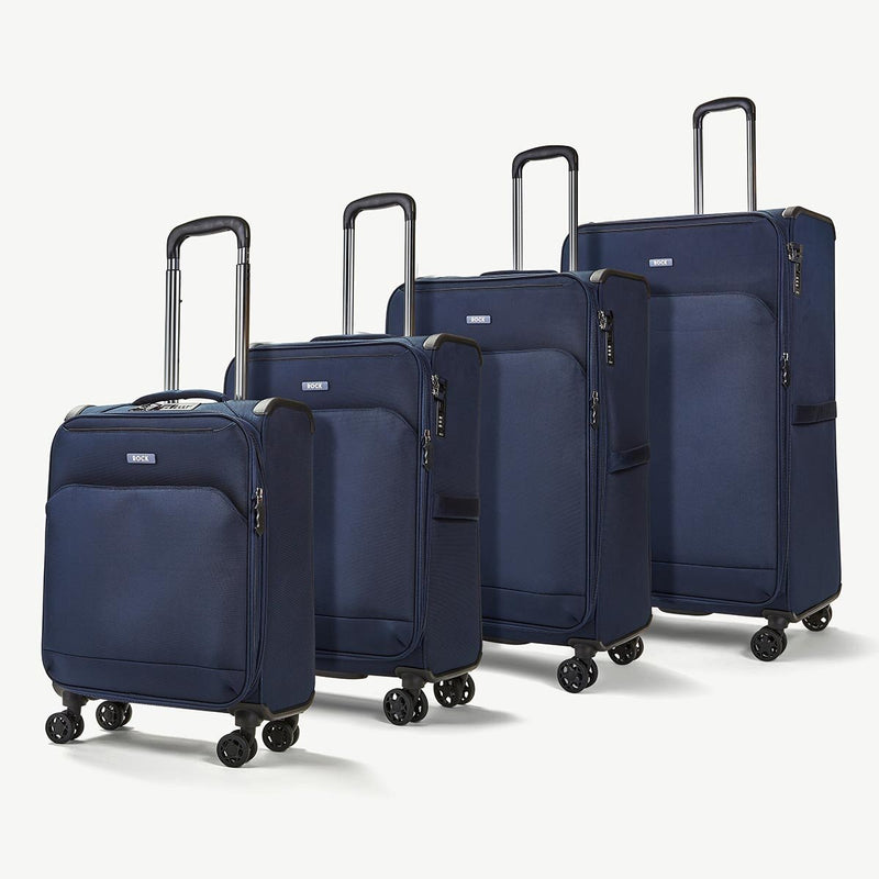 Rock Georgia 4-piece luggage set Navy, imported from the UK