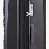 Rock luggage set 3 piece hardside black, imported from the UK