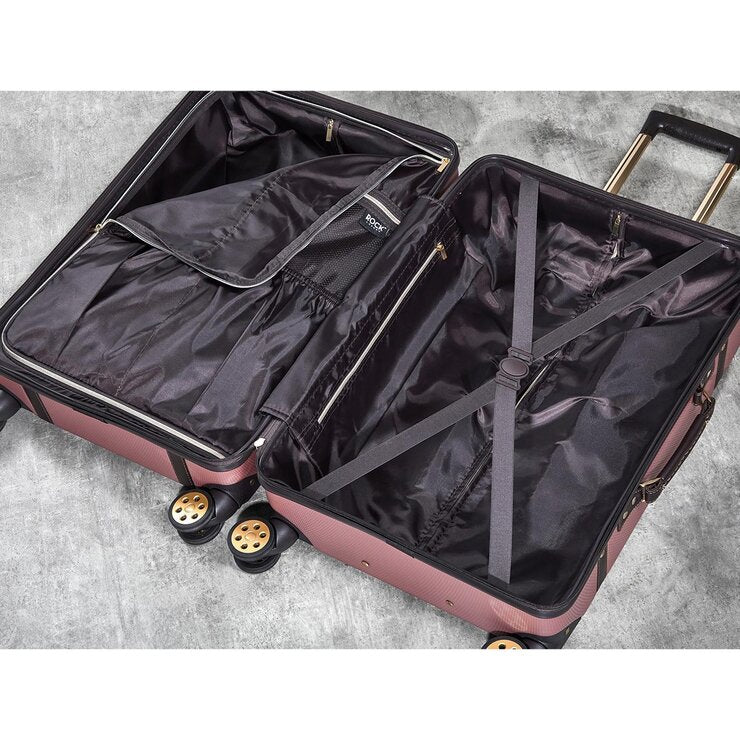 Rock 3 piece hardside luggage set pink, UK version