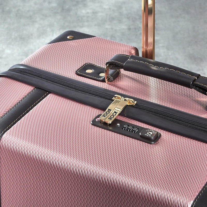 Rock 3 piece hardside luggage set pink, UK version