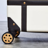 Rock vintage hardside luggage set 3 piece cream, imported from the UK