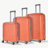 Rock Sunwave 3 Piece Hardside Luggage Set in Peach