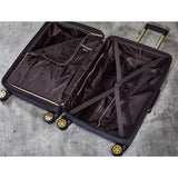 Rock Vintage 3 piece hardside luggage set in navy - British product