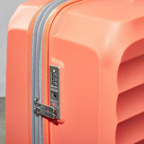 Rock Sunwave 3 piece hardside luggage set in peach (British brand)