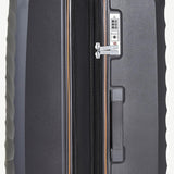Rock 3 piece hardside luggage set in charcoal, imported from the UK
