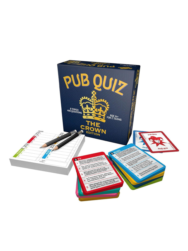 Cheatwell Games mini pub quiz game Crown & The Royal Oak, UK version