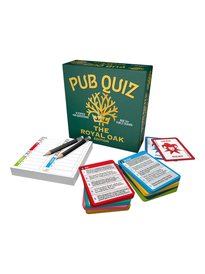 Cheatwell Games mini pub quiz game Crown & The Royal Oak, UK version