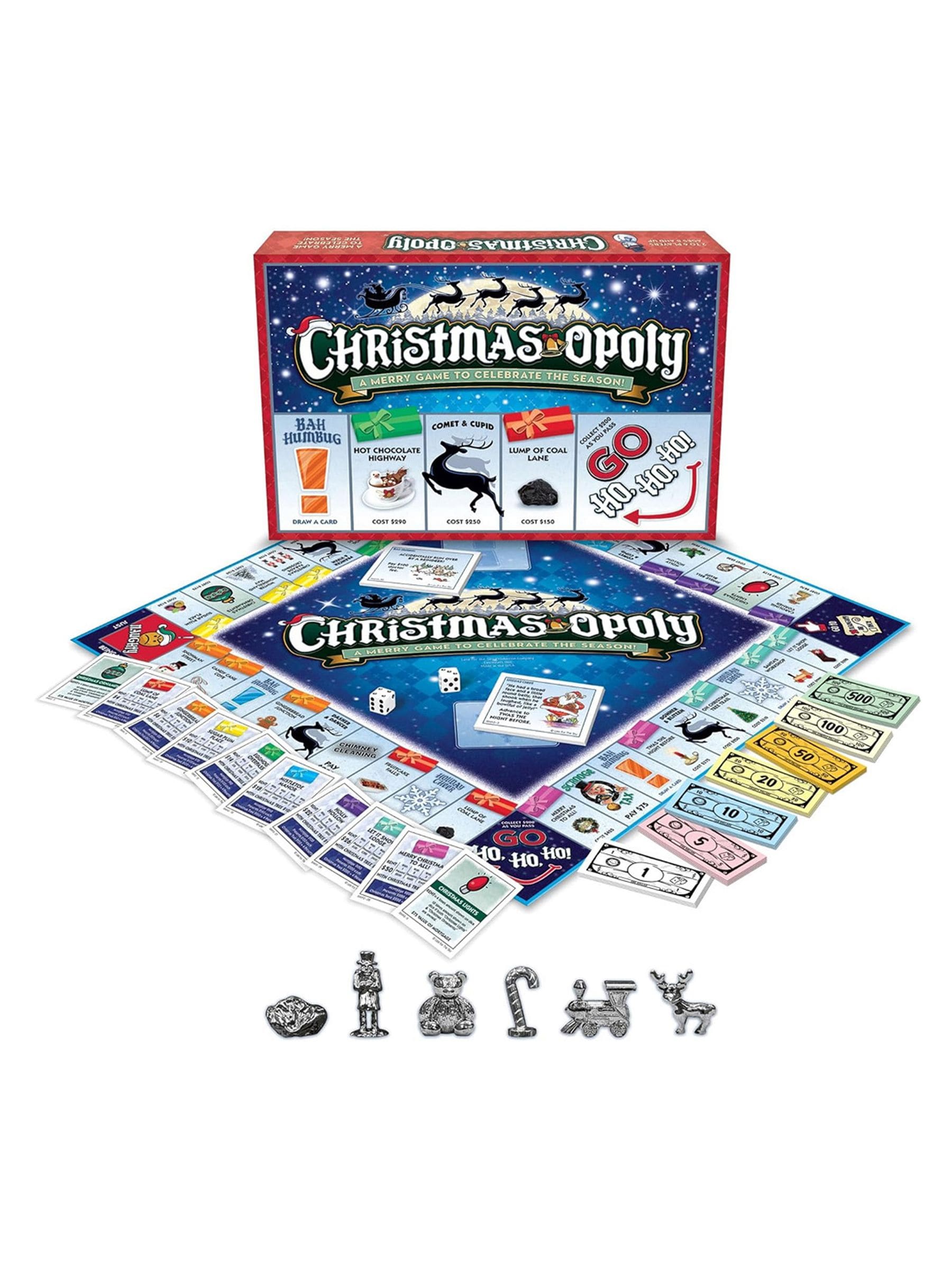 Cheatwell Games Christmas-Opoly board game - British product