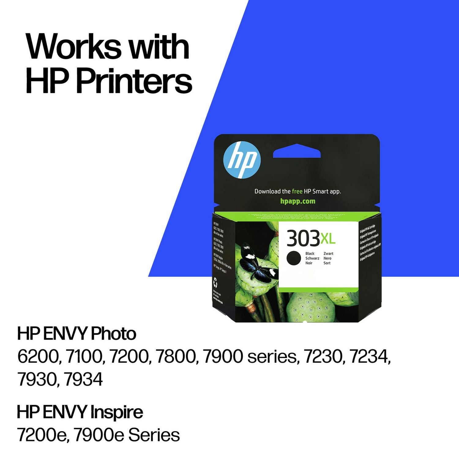 HP 303 XL high yield black ink cartridge, UK version
