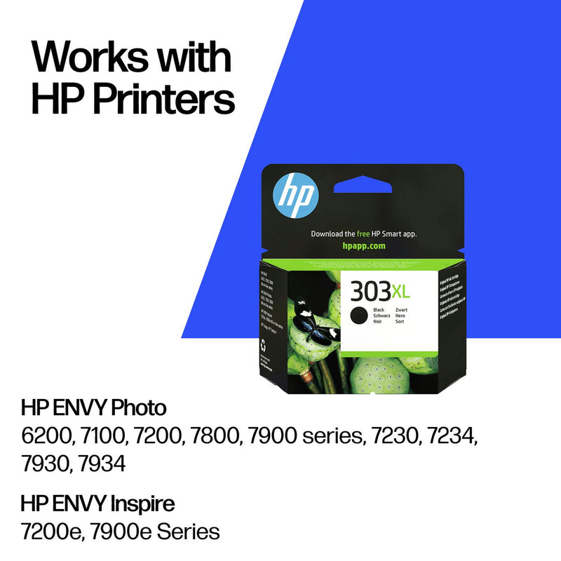 HP 303 XL high yield black ink cartridge, UK version