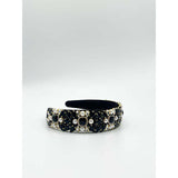 SVNX embellished crystal headband in black - British product