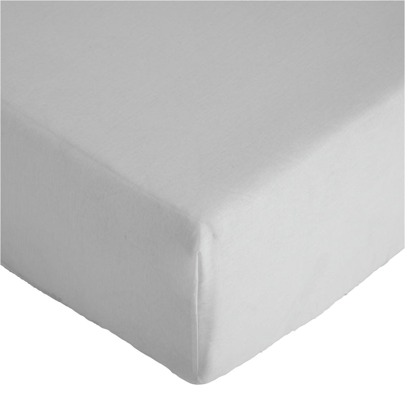 Argos Home Plain Grey Fitted Bed Sheet Single
