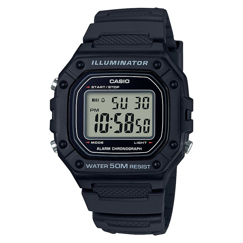 Casio Digital Illuminator watch 45mm resin strap - British product