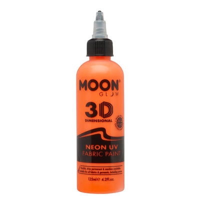 Moon Glow Neon UV Fabric Paint Intense Orange 125ml