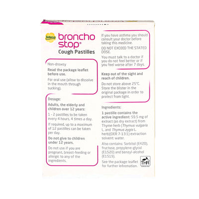 Bronchostop Pastilles Toux Thym 20 unités