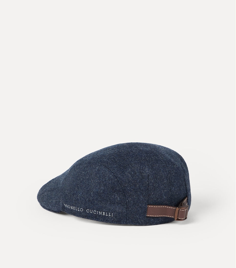 Brunello Cucinelli wool flat cap (British brand)