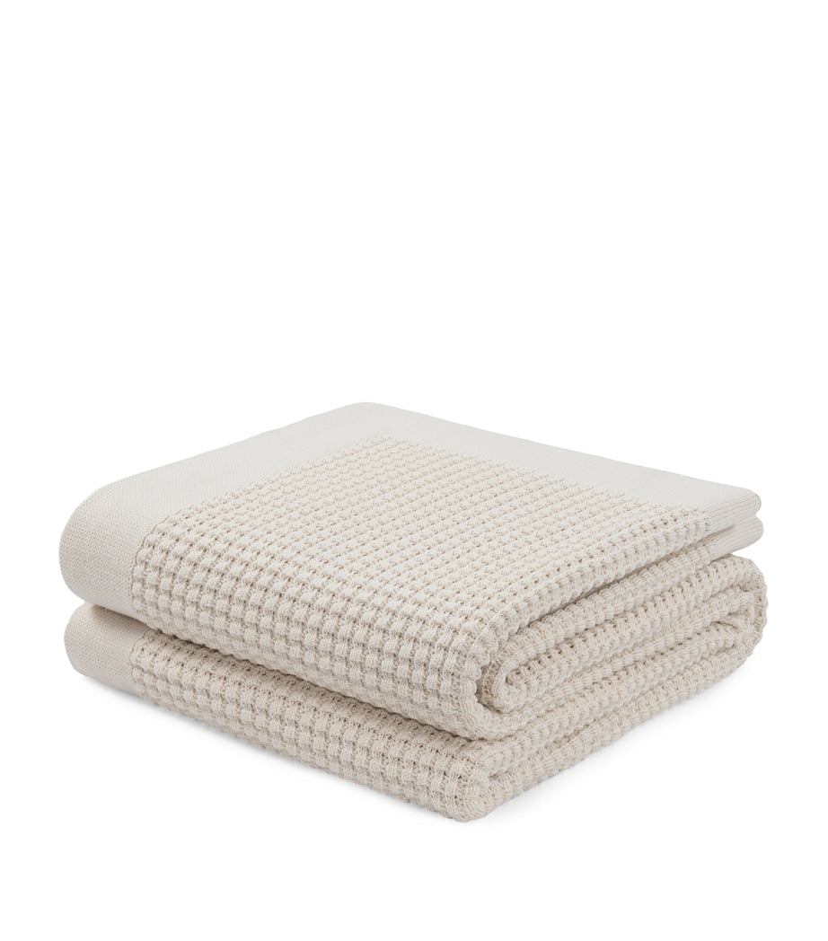 Hamam cotton knitted throw Dione 130x180cm - British product