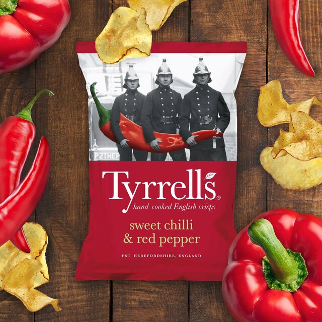 Tyrrells Sweet Chilli & Red Pepper Sharing Crisps   150g