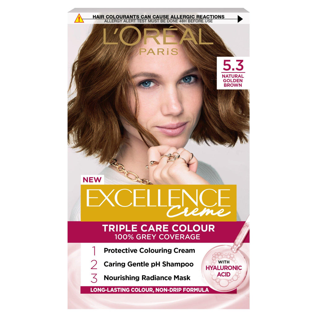 L'Oreal Paris Excellence Permanent Hair Dye Natural Golden Brown 5.3