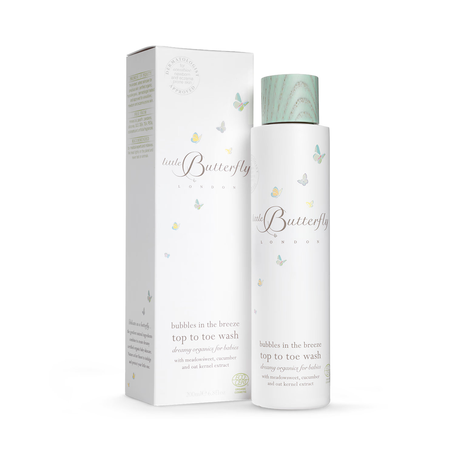 Bubbles in the Breeze top to toe wash 200ml (British brand)