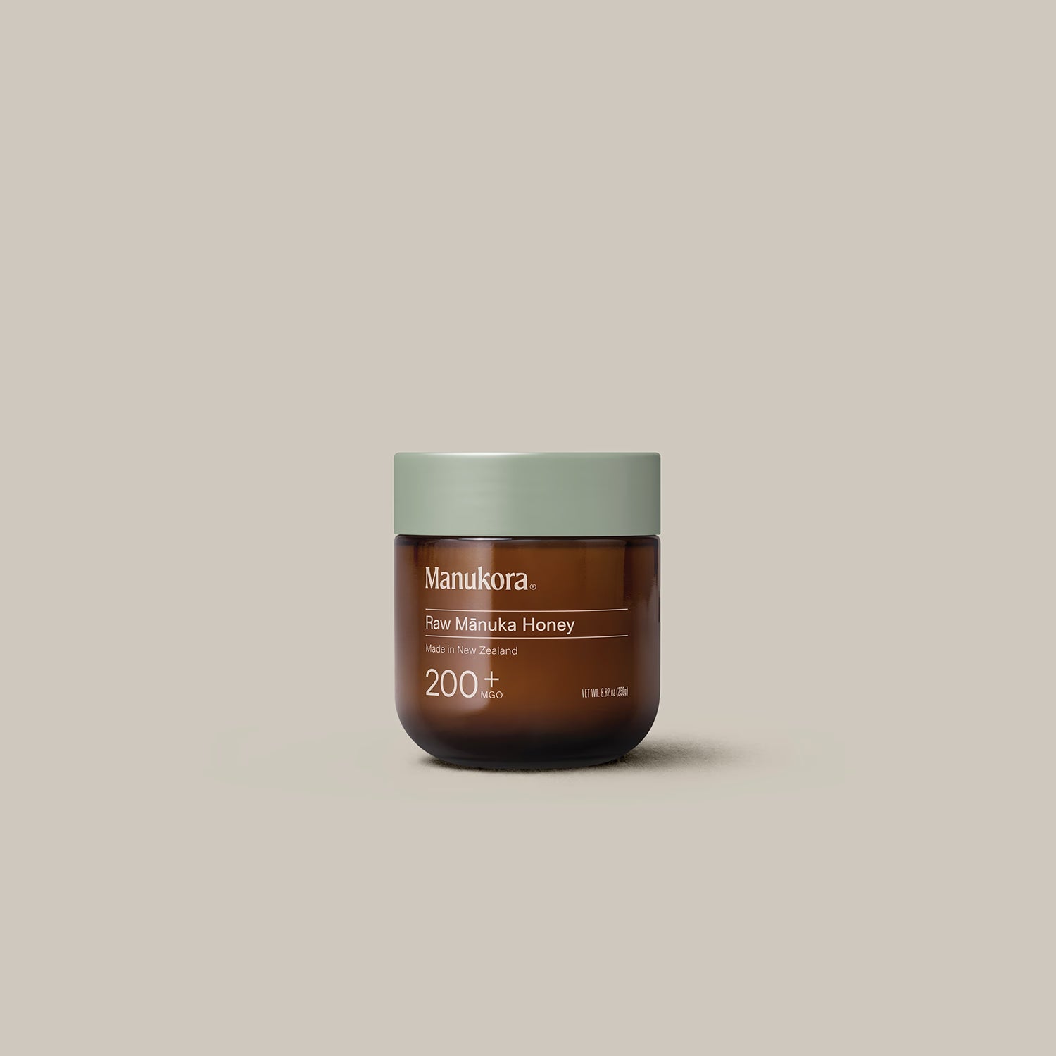 Manukora Manuka Honey MGO 200+ 225g jar, imported from the UK
