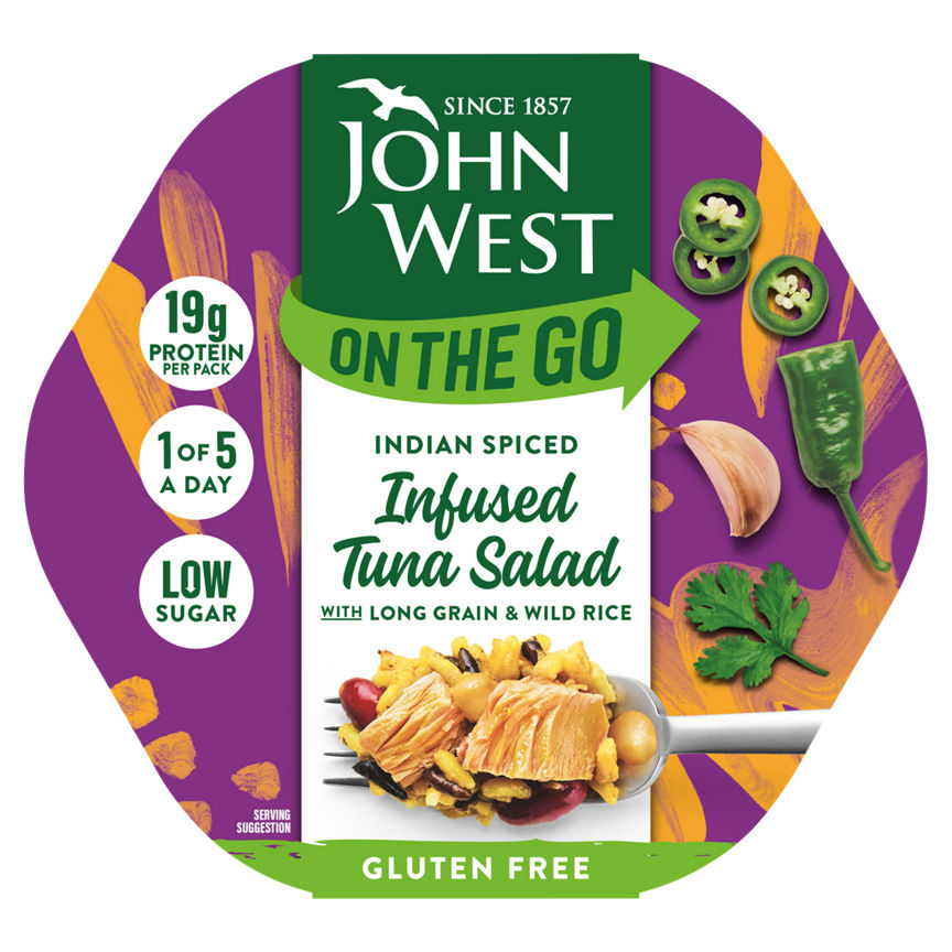 John West On The Go Indian Spiced Infused Tuna Salad GOODS ASDA   