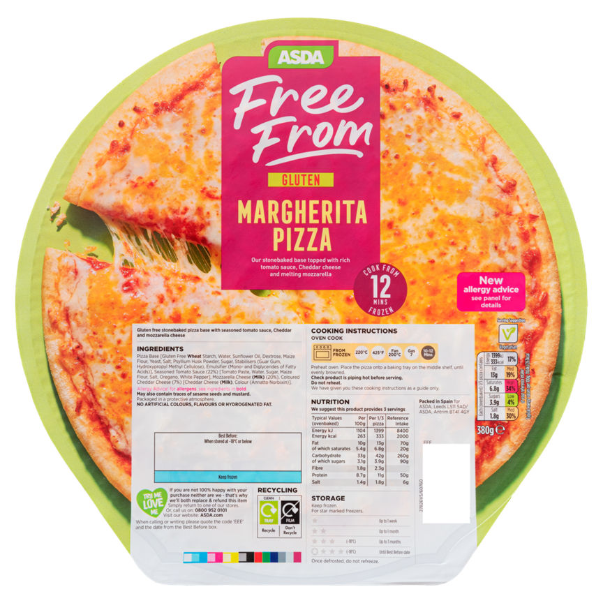 ASDA Free From Margherita Pizza GOODS ASDA   