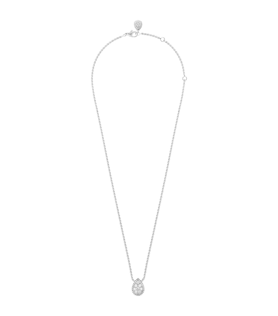 Boucheron Serpent Bohème white gold diamond pendant, imported from the UK