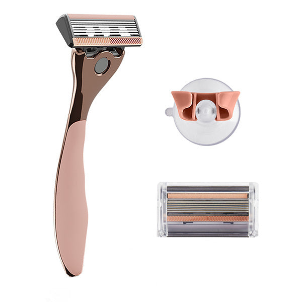 FFS Beauty Razor Kit - Premium Rose Handle, 2 Blades GOODS Superdrug   