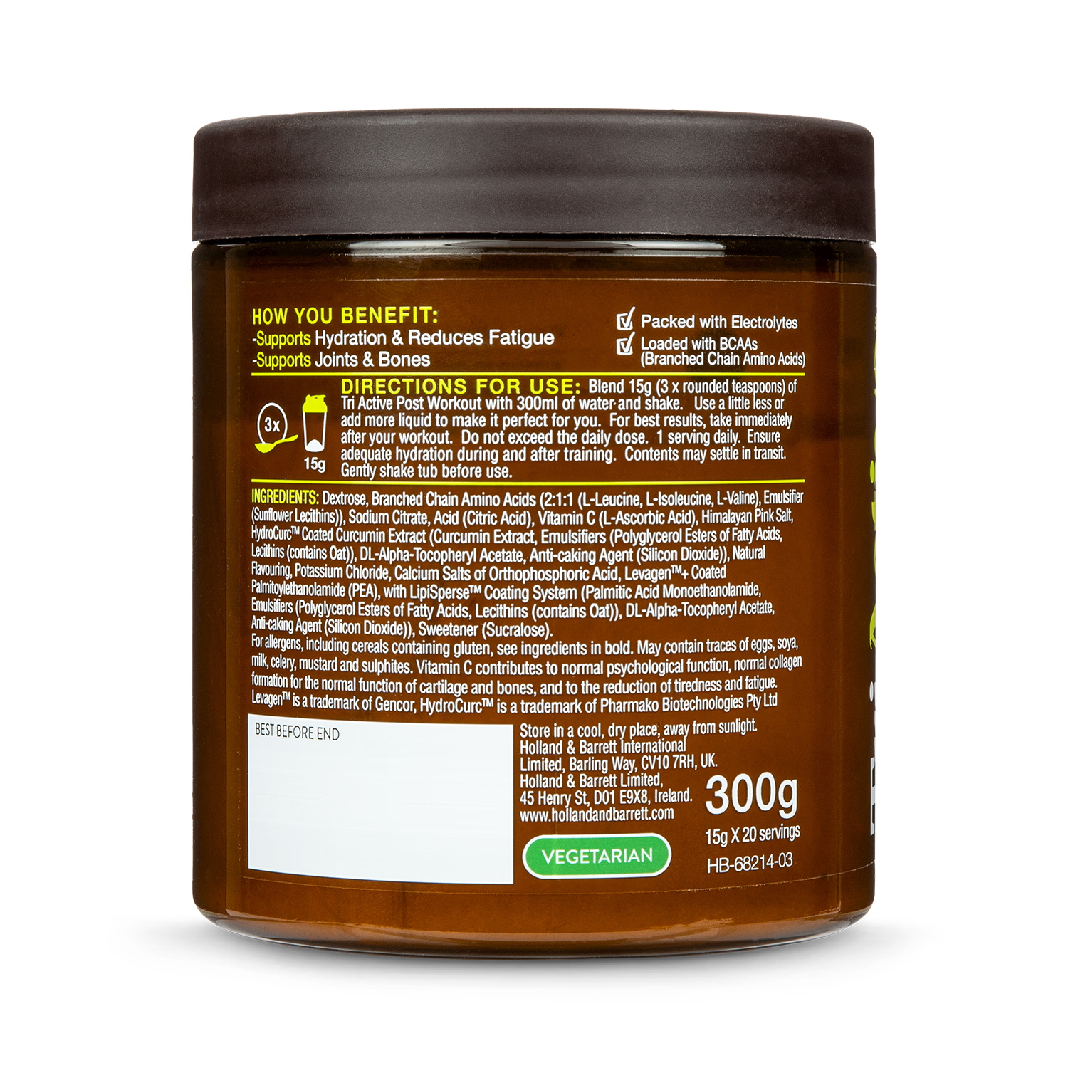 TriActive Post Workout Orange & Mango 300g - British product