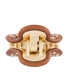 Alexandre de Paris gold-plated crystal-embellished claw hair clip, UK version
