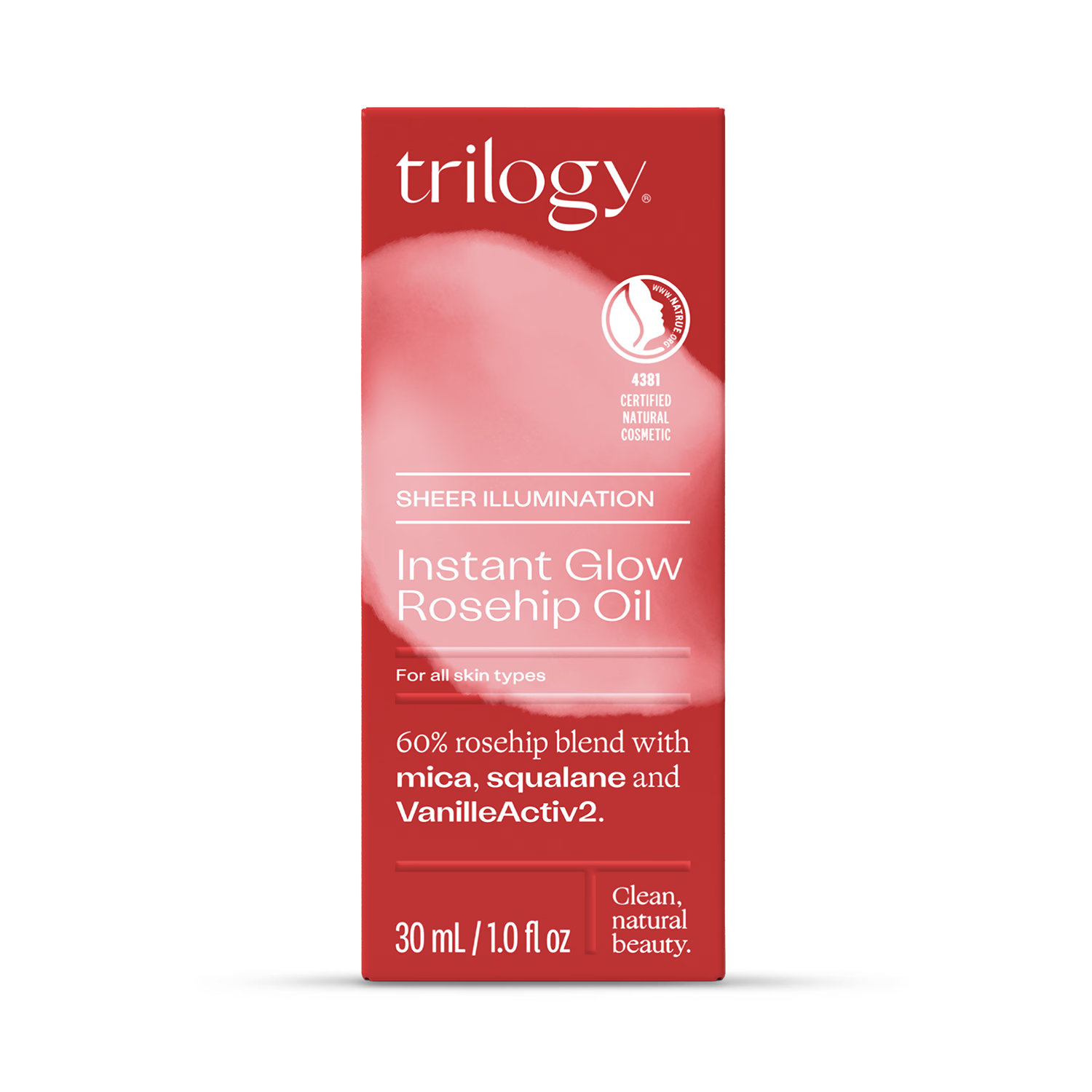 Trilogy instant glow rosehip oil 30ml - British product