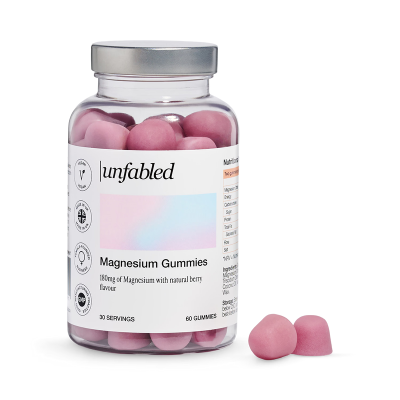 Unfabled Magnesium Gummies 60s, imported from the UK