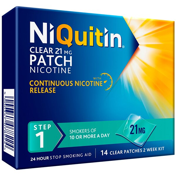 NiQuitin 21mg Step 1- 14 Nicotine Patches- Stop Smoking Aid GOODS Superdrug   