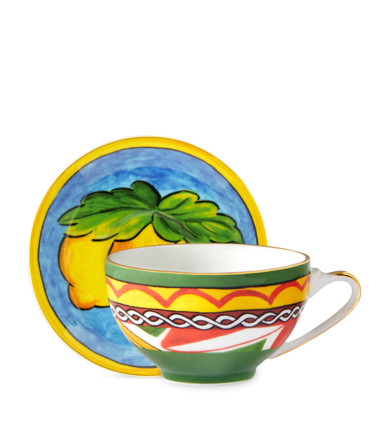 Dolce&Gabbana Casa Carreto coffee cup and saucer set - British product