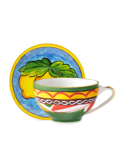 Harrods Dolce&Gabbana Casa Carreto Coffee Cup and Saucer- Buy online at McGrocer