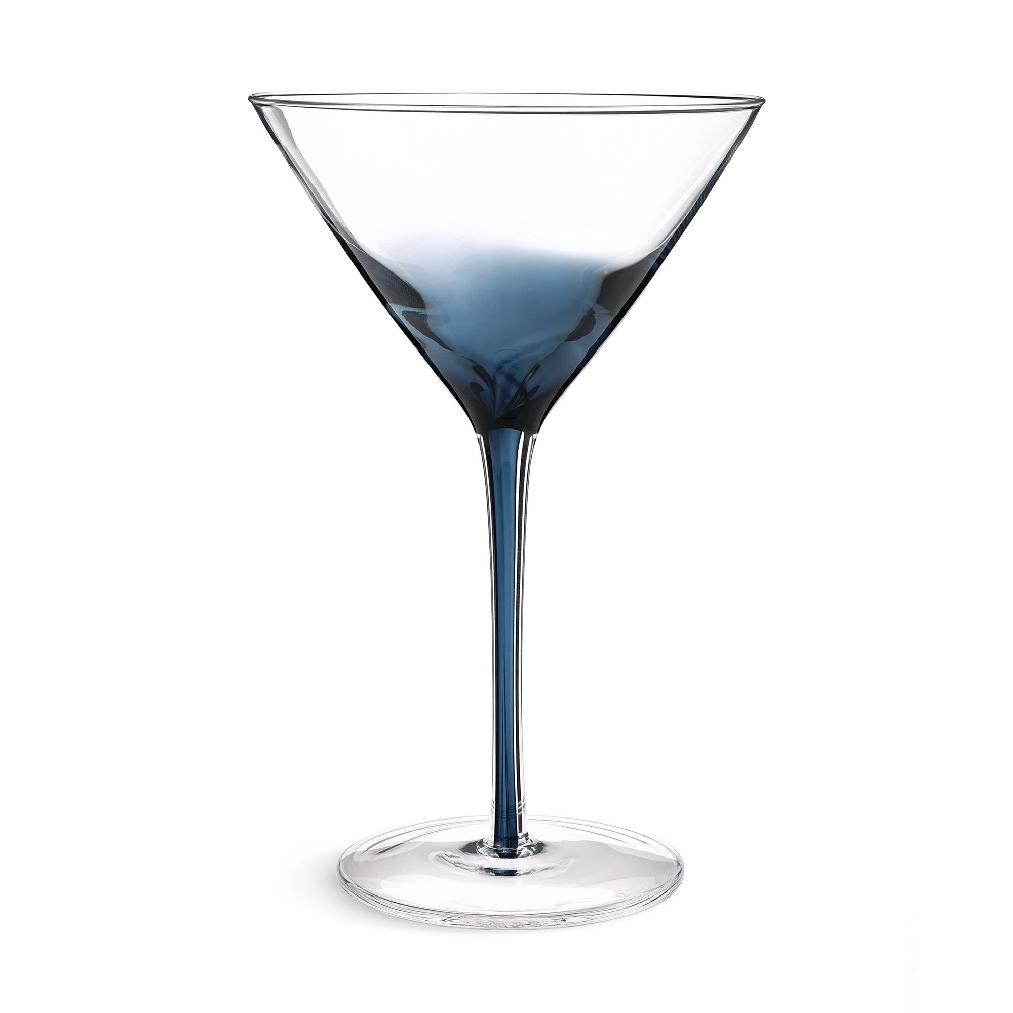 Habitat Navy Stem Martini Glass GOODS Sainsburys   