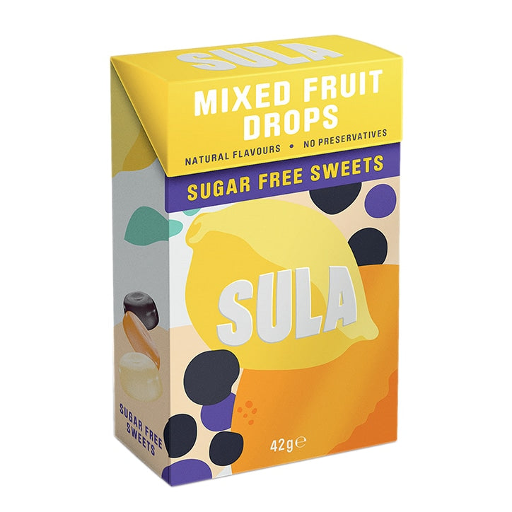 Sula Fruit Mix Sugar Free Sweets 42g Sweet Snacks Holland&Barrett   