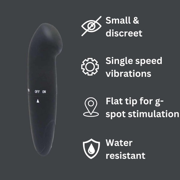 Loving Joy Mini G-Spot Vibrator Black (British brand)