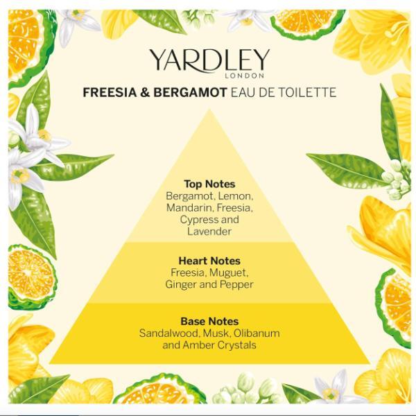 Yardley London Freesia and Bergamot perfume 125ml (British brand)