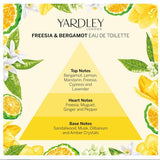 Yardley London Freesia and Bergamot perfume 125ml (British brand)