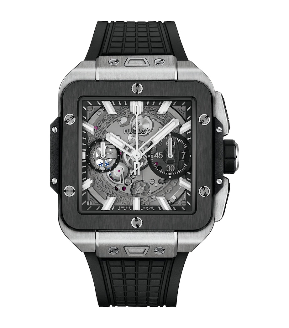 Hublot Square Bang Unico titanium ceramic watch 42mm - British product