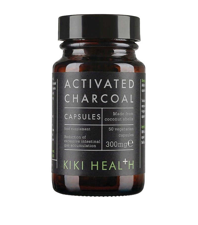KIKI Health Activated Charcoal Vegicaps 50 Capsules, UK version