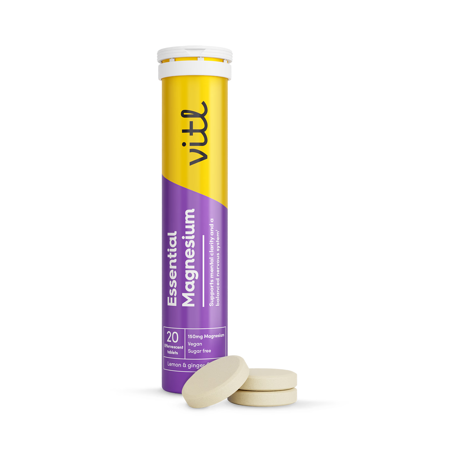 Essential Magnesium Effervescent Tablets 150mg - British product