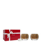 Baccarat Eye Gold crystal votive holders set of 2 - British product
