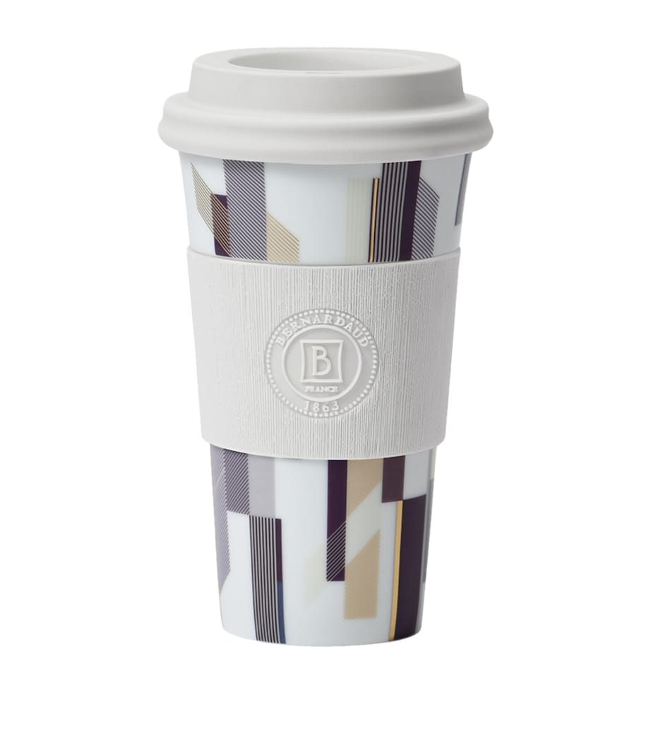 Bernardaud Nomad travel mug with silicone sleeve, 475ml - British product