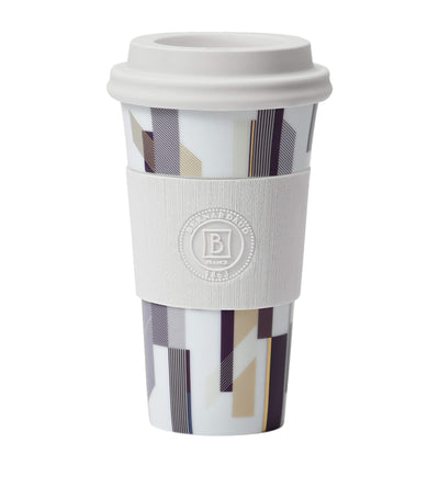 Harrods Nomad Travel Mug with Silicone Sleeve and Lid, 475ml Capacity, Dishwasher and Microwave Safe- Buy online at McGrocer