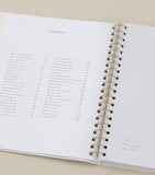 Blush and Gold safari baby memory book - British product