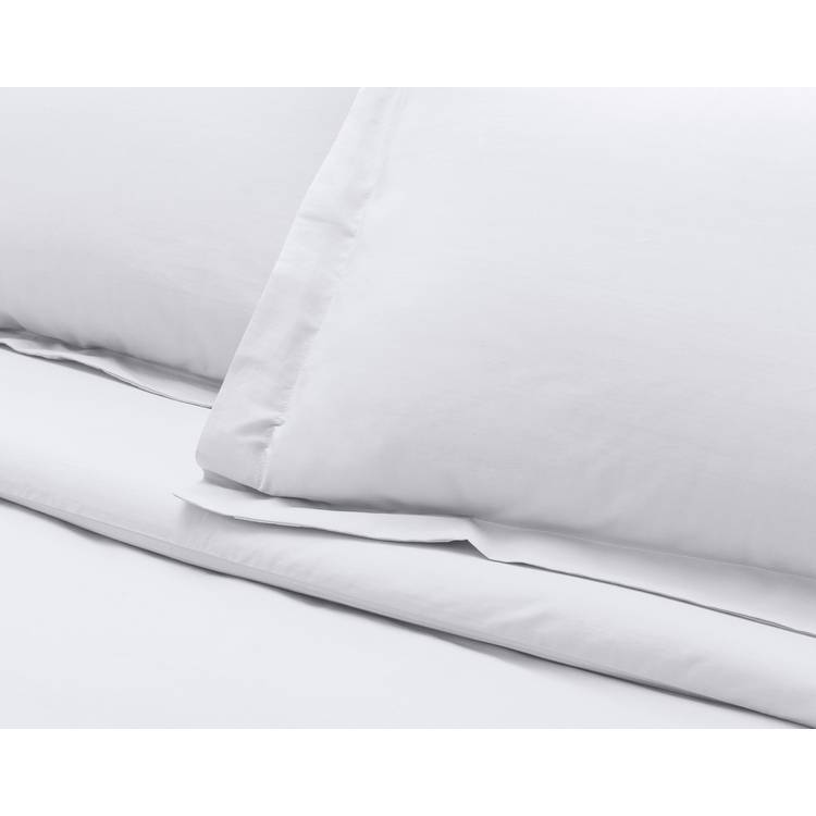 Habitat Egyptian cotton 400TC solid white bedding set single - British product
