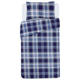 Argos Home check bedding set blue white single (British brand)